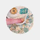 Poch Livre fleuri vert jeans-4-Zoom.webp