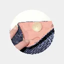 Poch Jeans fleurs saumon-4-Zoom.webp