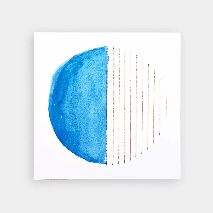 Aquarelle & broderie