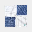 Lot de 4 sous-verres